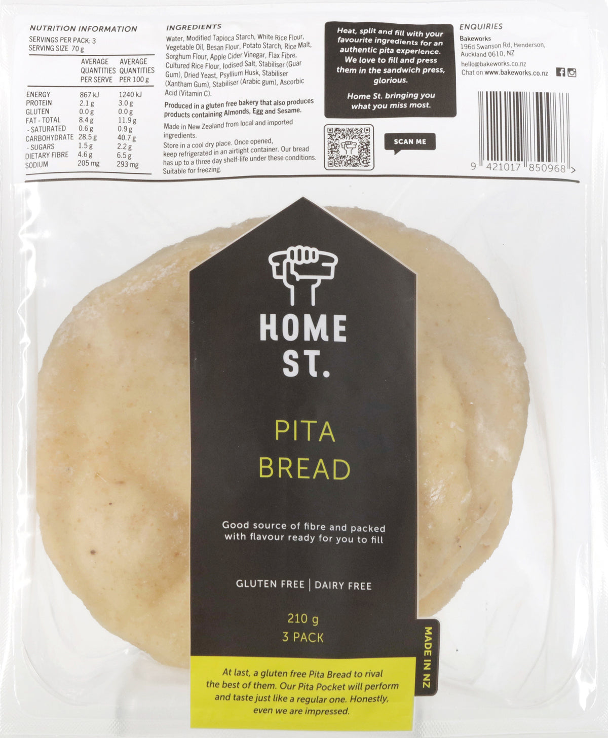 Home St. Pita Bread 210g