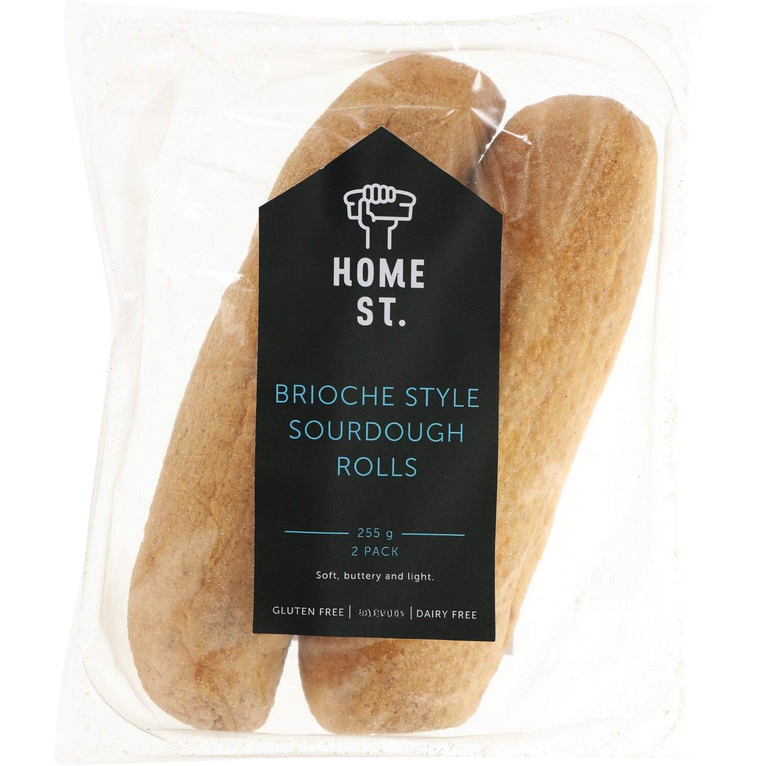 Home St. Brioche Style Sourdough Rolls 2 pack 255g