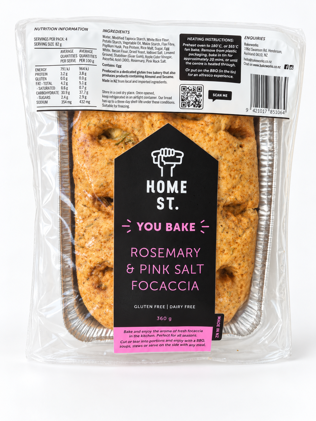 YOU BAKE Rosemary &amp; Pink Salt Focaccia