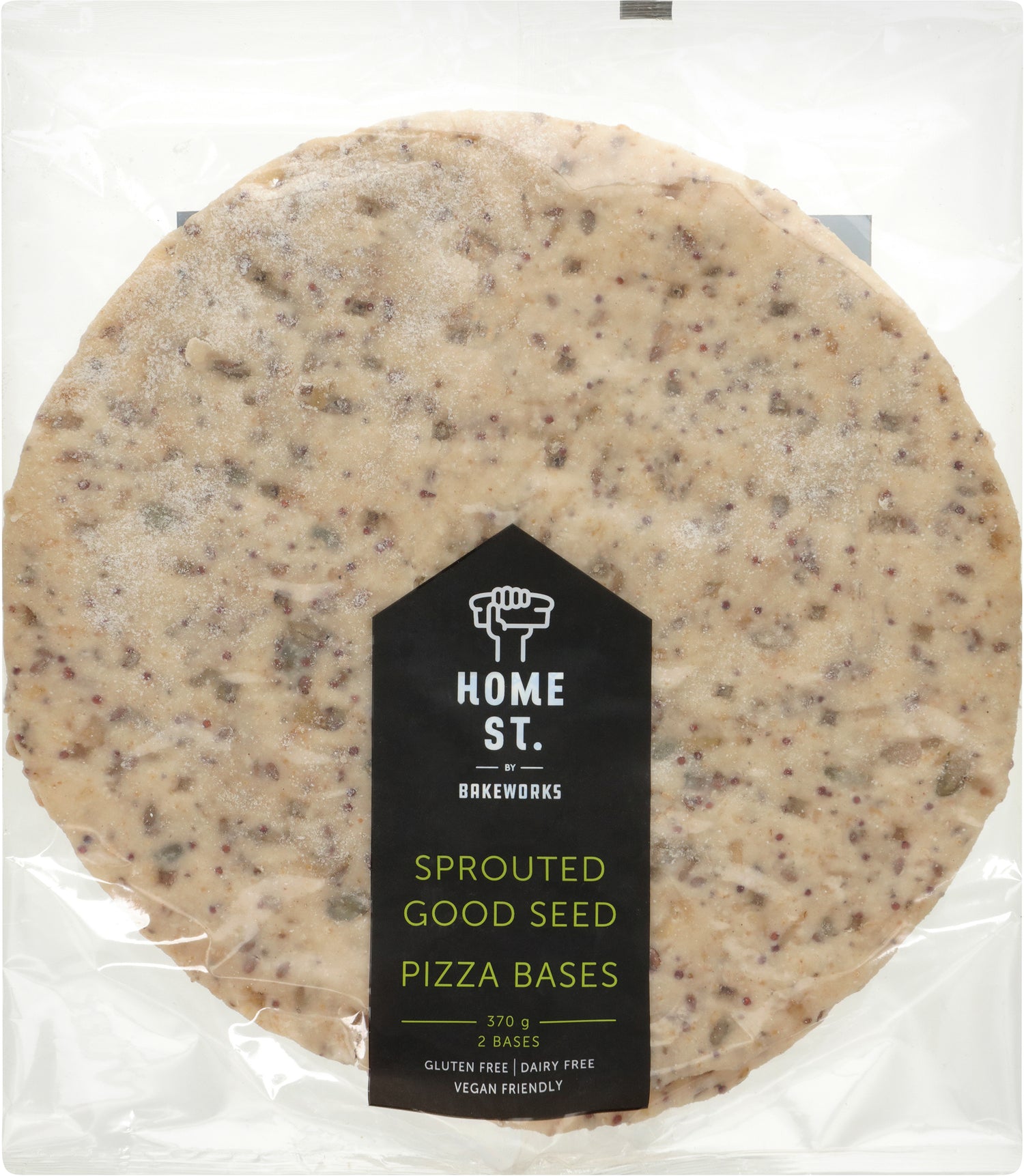 Home St. Sprouted Pizza Base 10&quot; - 2 pack 370g